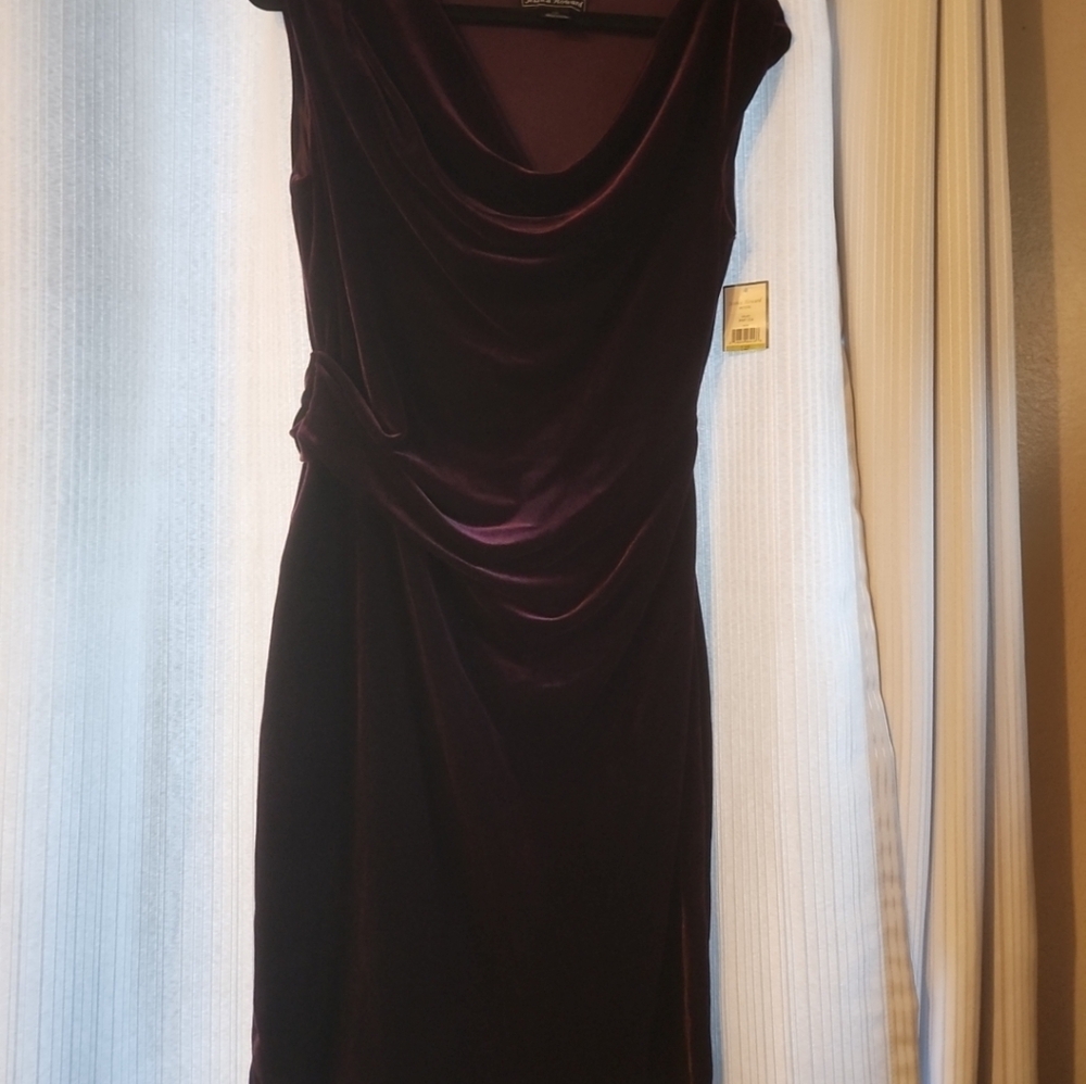 Jessica Howard Deep Purple Midi Dress